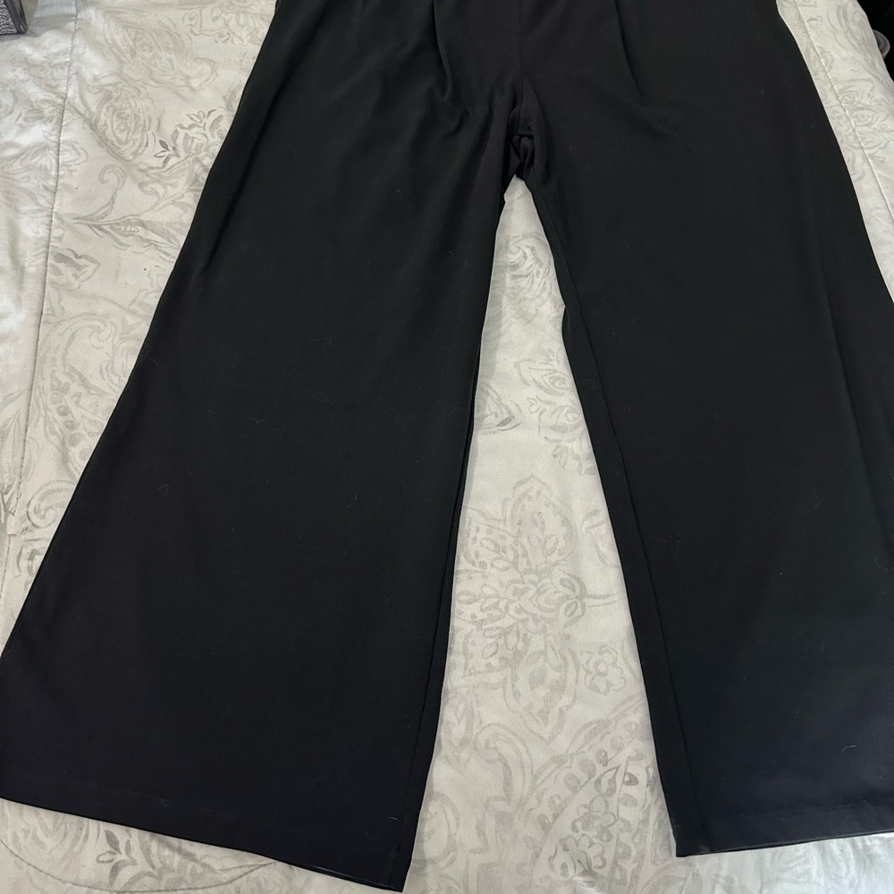Black Wide-Leg Pants